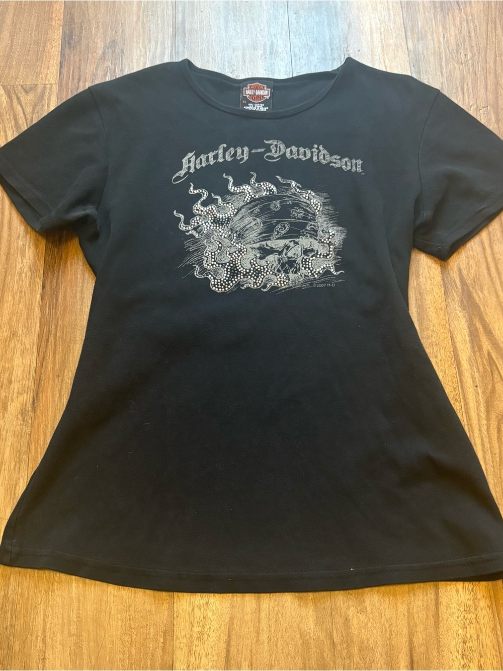 2007 Vintage Harley-Davidson Las Vegas Skull Tee